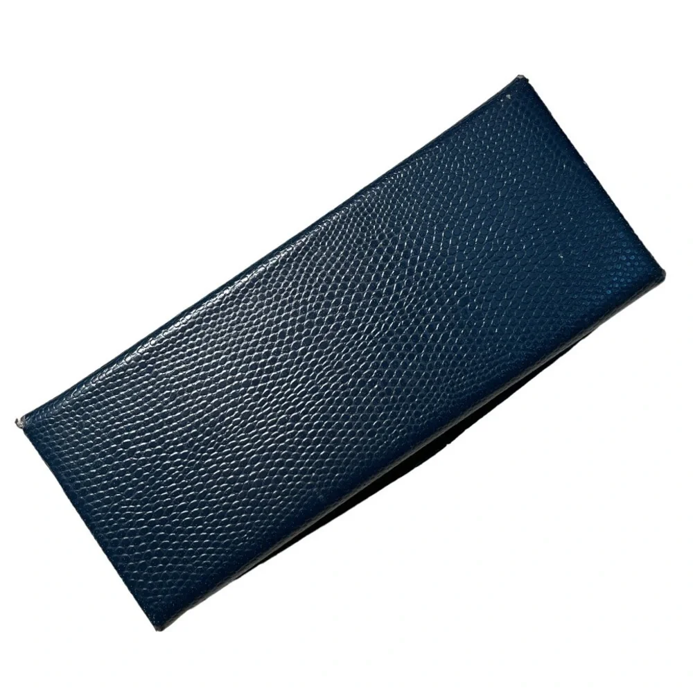 BROOKS BROTHERS SUNGLASSES CASE NAVY BLUE ANIMAL PRINT
